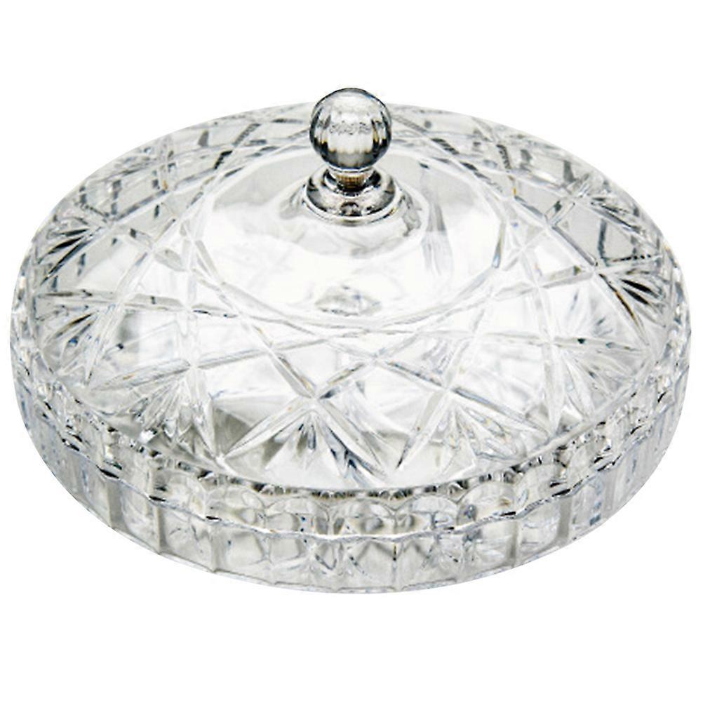 Transparent Acrylic Snack Organizer with 3 Compartments and Lid for Storage Box