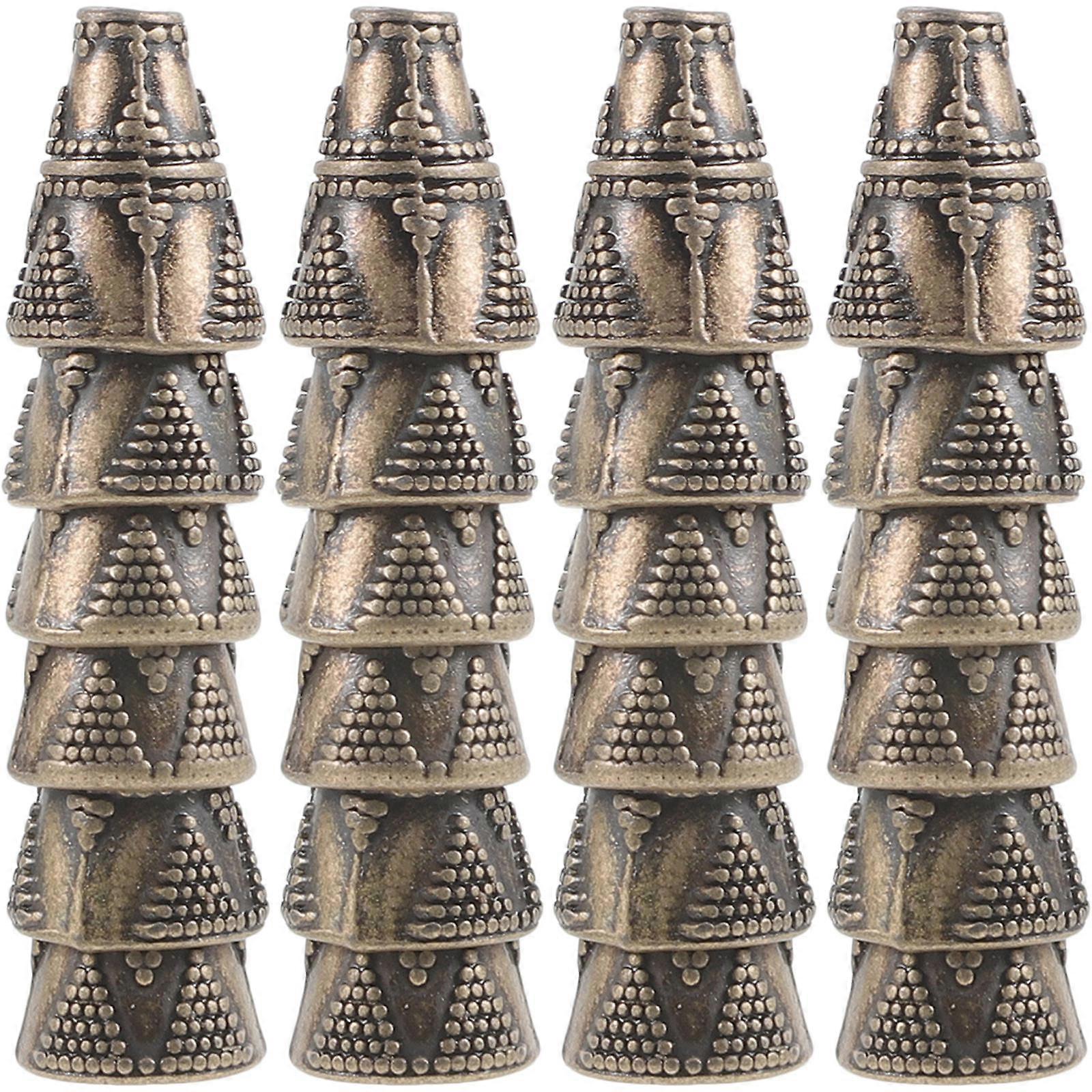 Metal Bead Jewelry Crafting Accessories in Coffee Color for Decor Use 1 Pack