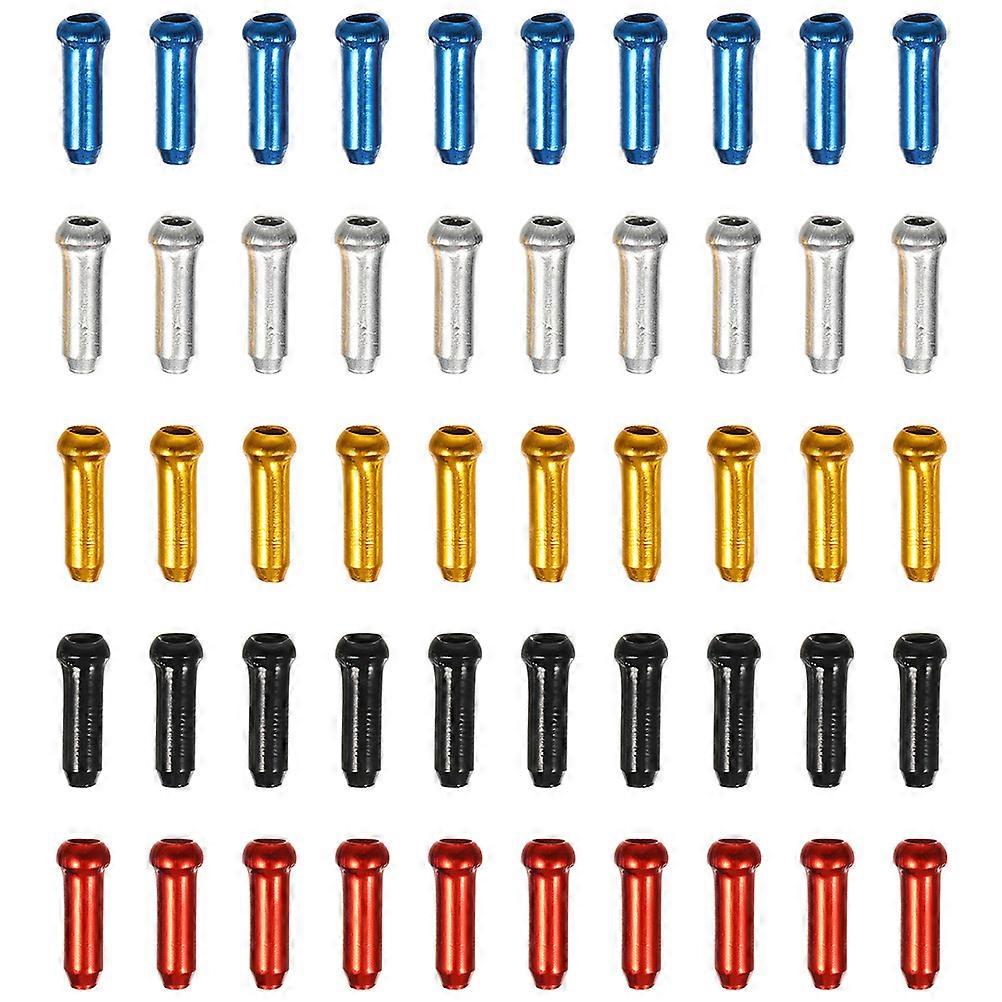 100pcs Bicycle Brake Cable End Caps Protective Tips for Bike Brake Gears – Essential Cycling Accessories to Prevent Fraying and Ensure Safe Riding