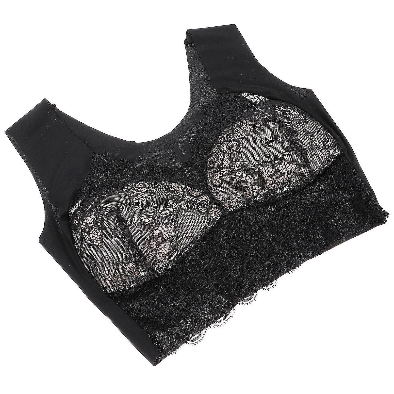 Seamless Wireless Bras No Underwire Lace Size L 1Set