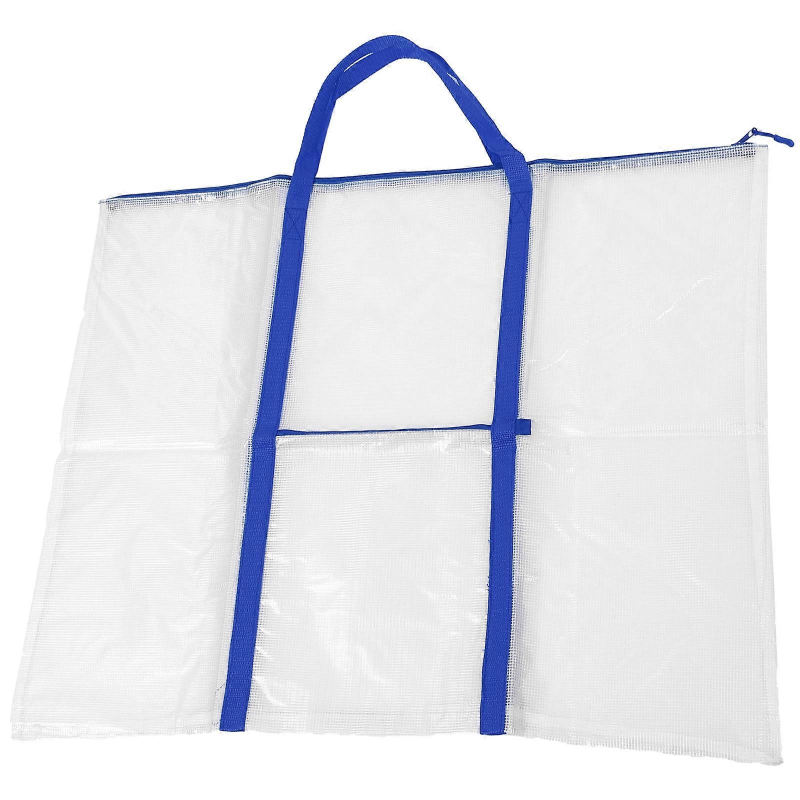 Transparent Art Portfolio Storage Bag with Handles – Lightweight Organization Solution for Artworks and Drawings by Artists and Craftsmen