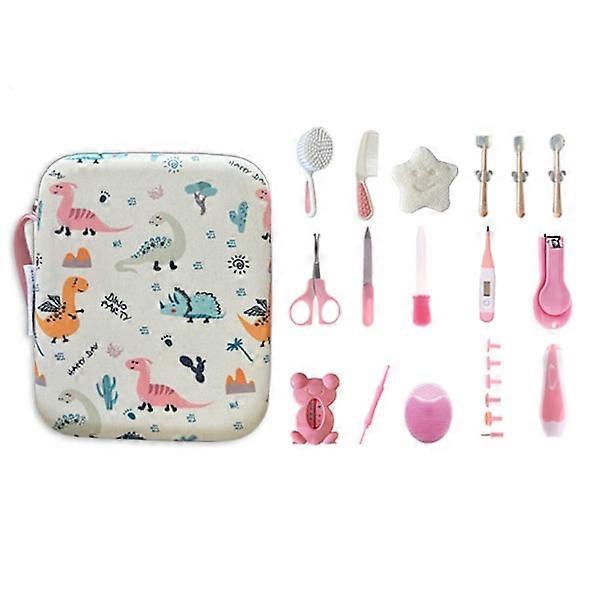 Kit de cuidado e higiene del bebé 21 partes rosa