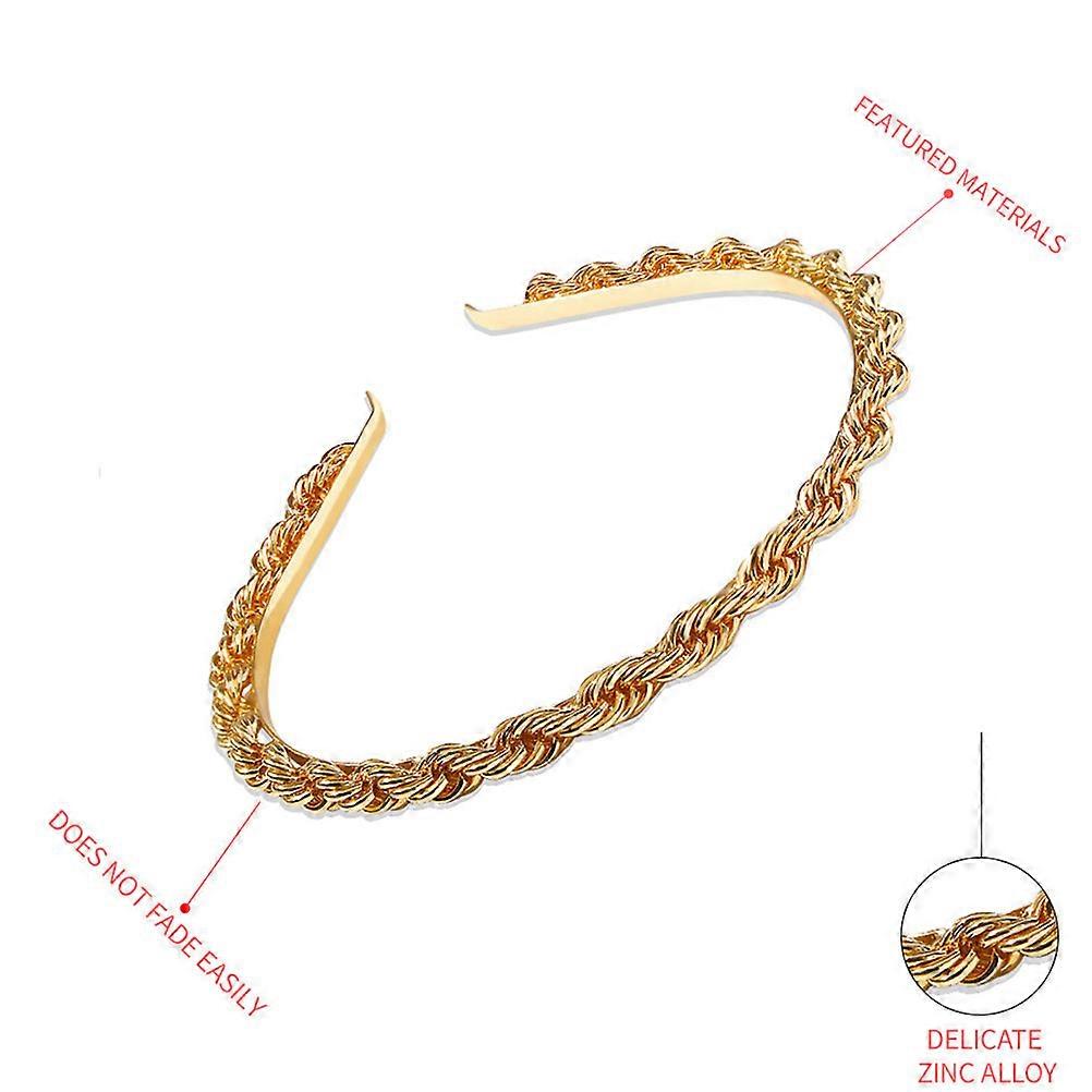 Golden Alloy Retro Hair Hoop Headband for Decoration with Luxurious Charm and Design 1PC