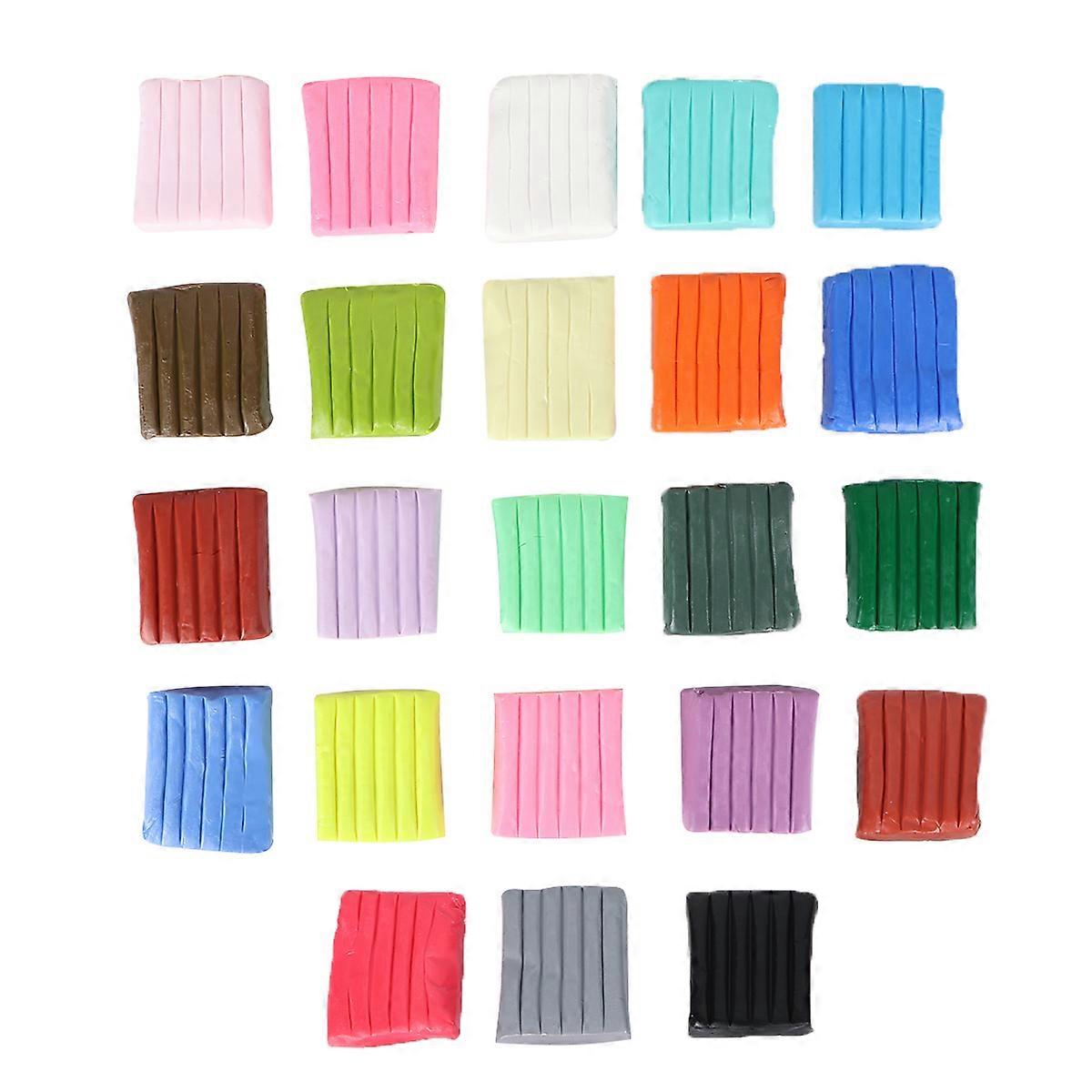 Toy Clay for Kids Learning Aid Develop Hand-Eye Coordination 24 Bright Colors 500G 1 Box