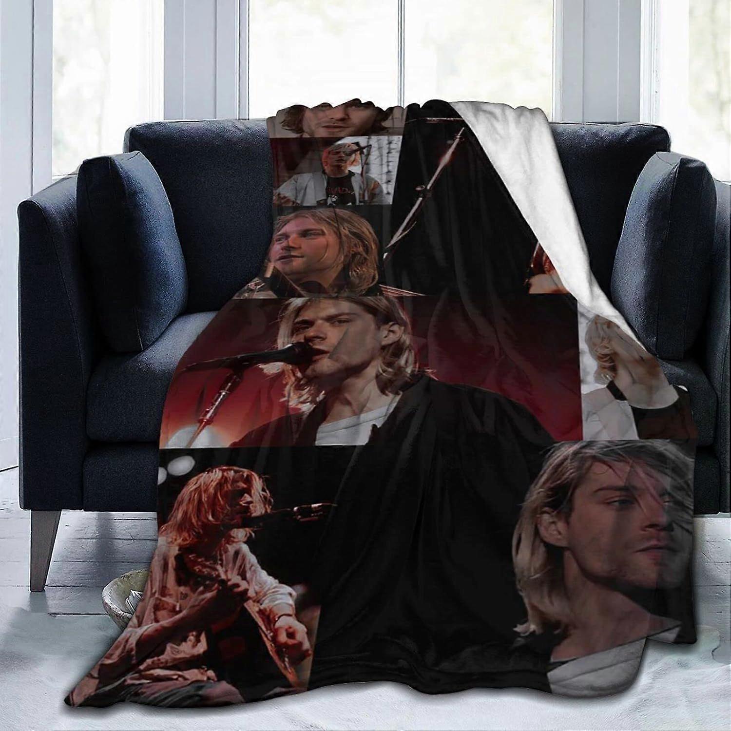 Ultra Soft Blanket Rock Singer Throw Blanket Fluffy og Warm Anti Static Single Blanket Vaskbare Throw Tæpper