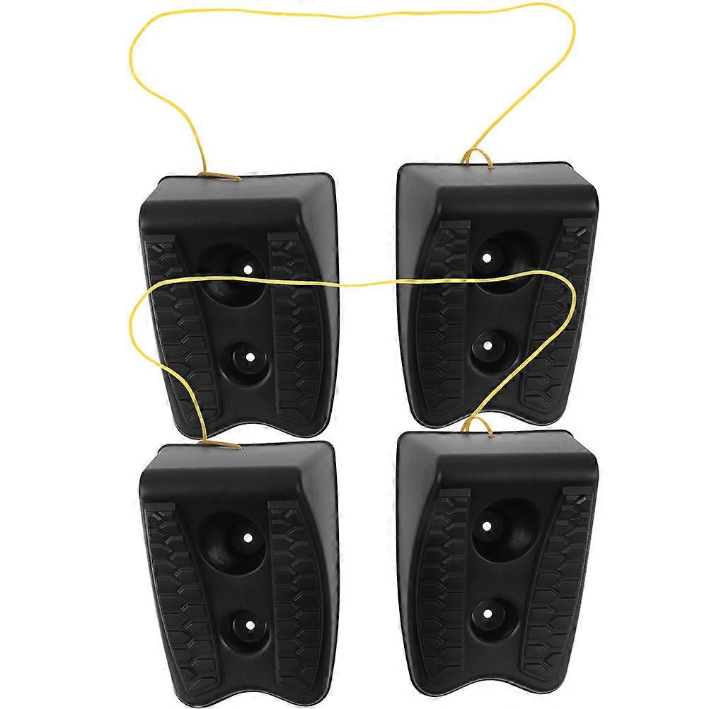 Wheel Chocks For Rvs Trucks 4pcs Anti-Slip Blocks Wheel Stabilizer Safe Parking Solution