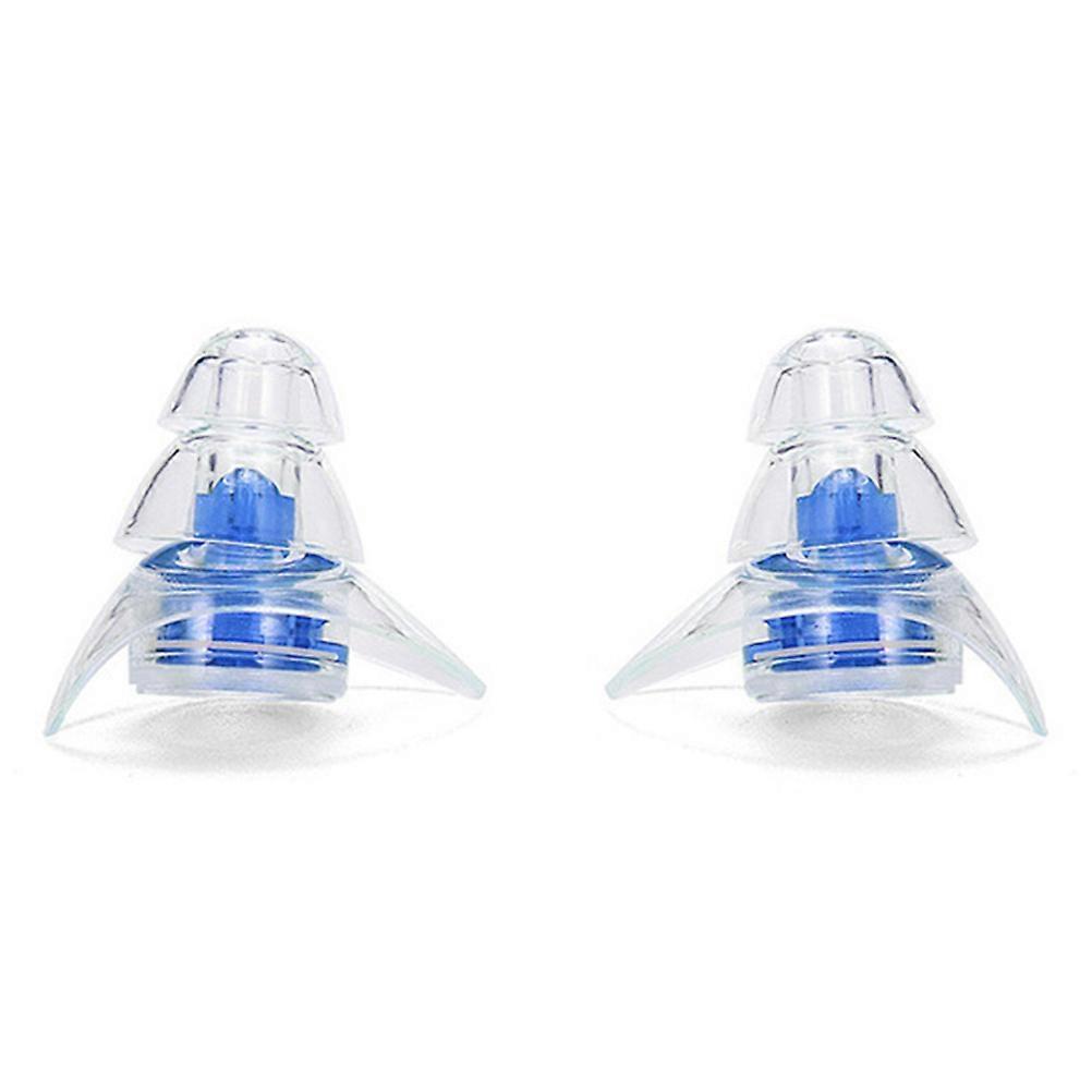 Silicone Noise Reduction Ear Plugs For Ear Protection In Noisy Working Environments Ergonomic Design Blue 1 Pair