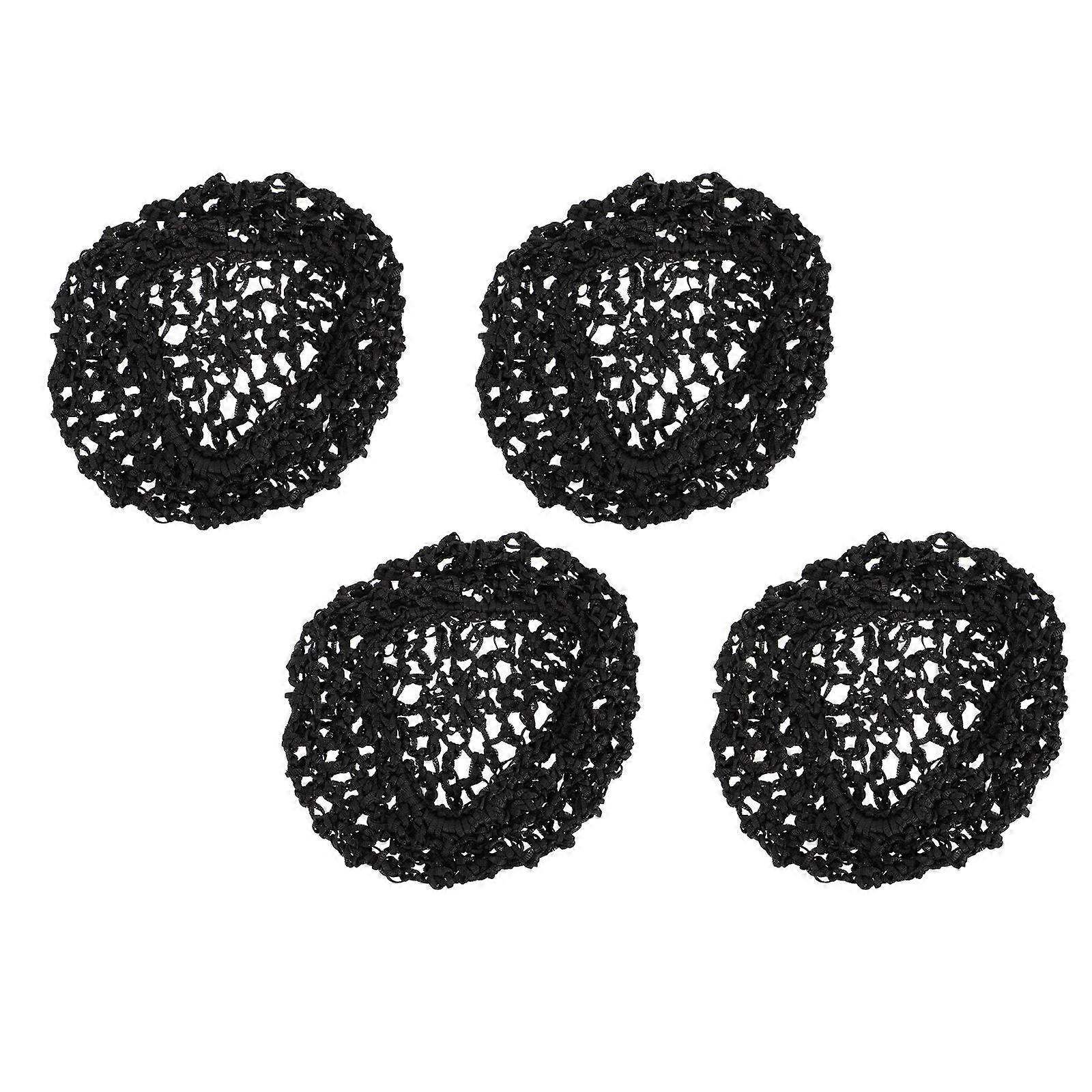 4pcs Mesh Crochet Hair Nets for Sleeping – Breathable, Lightweight, and Elastic for Comfortable Wear, Travel & Sleep Use for Women