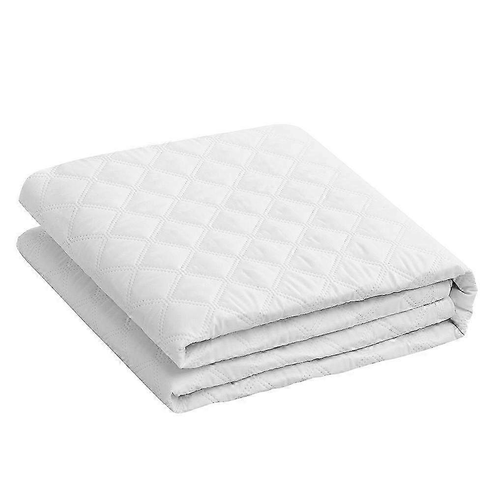 Soft & Breathable Waterproof Mattress Protector - Urine-Proof & Moisture-Proof White Sheet Style (200 x 200 CM) for Twin/Double Beds