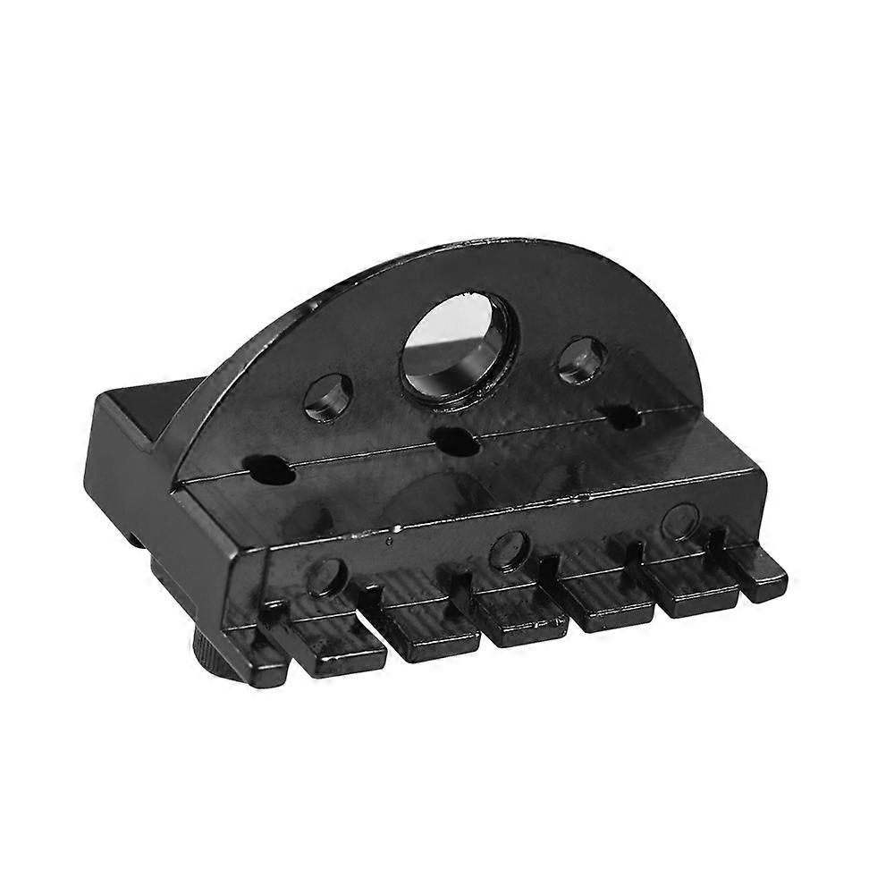 6-String Headless Electric Guitar String Locking Nut Set Black, Durable Replacement Accessory with Wrenches and Screws for Stable Tuning