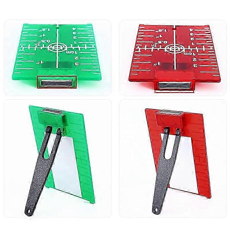 Plastic Lase Target Card Plate For Green Red Level For Line Lasers Reflective