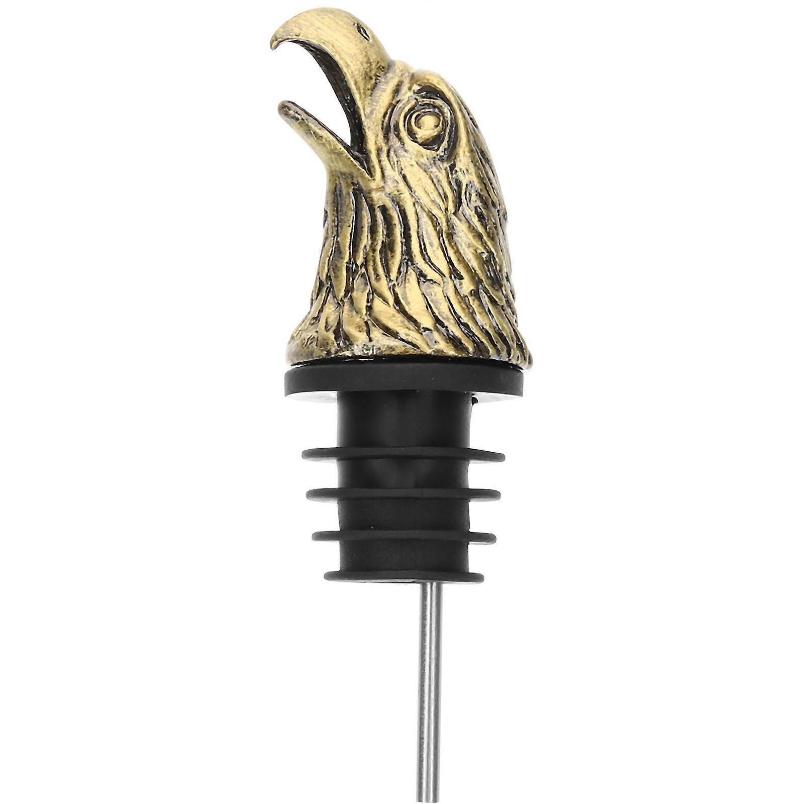Eagle Head Wine Pourer Made of Alloy Golden for Home Use and Party Suitable for Wine Oil Sauce Bottles