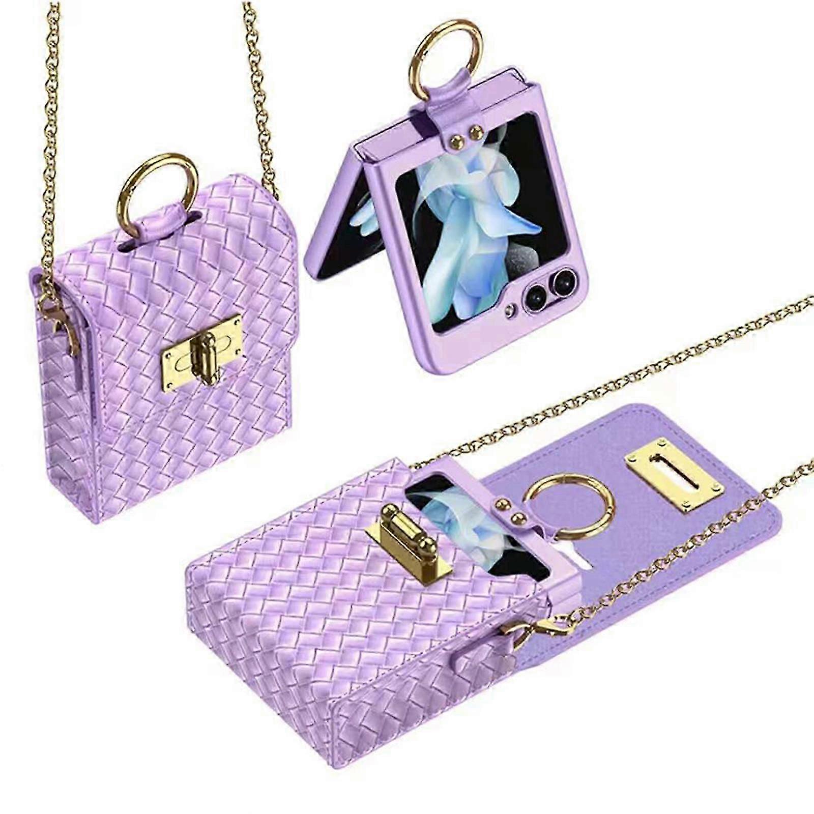 Z Flip 5 Crossbody Case, Adjustable Strap Stylish and Versatile Accessory for The Modern, Chic Woman Phone Purse Handbag