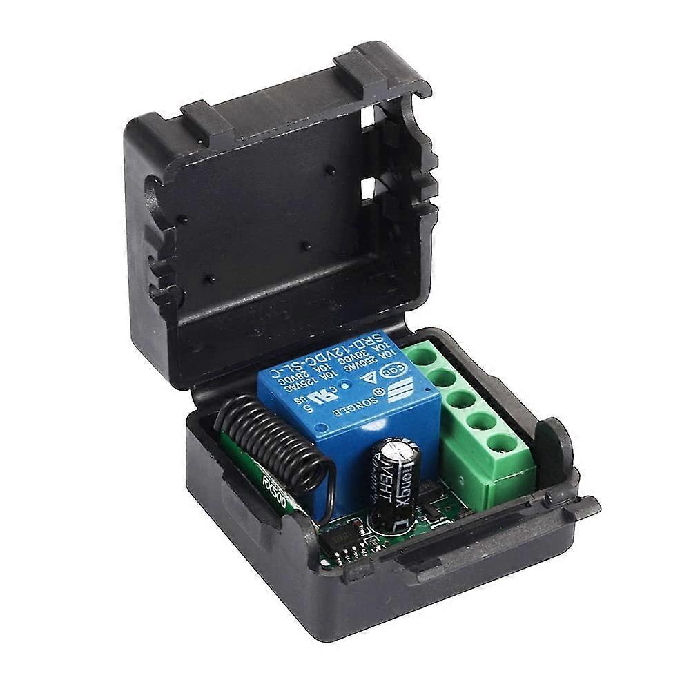 10-Piece 433MHz Radio Switch Control Board Remote Relay Transmitter Module DC 12V Single Channel Button Set