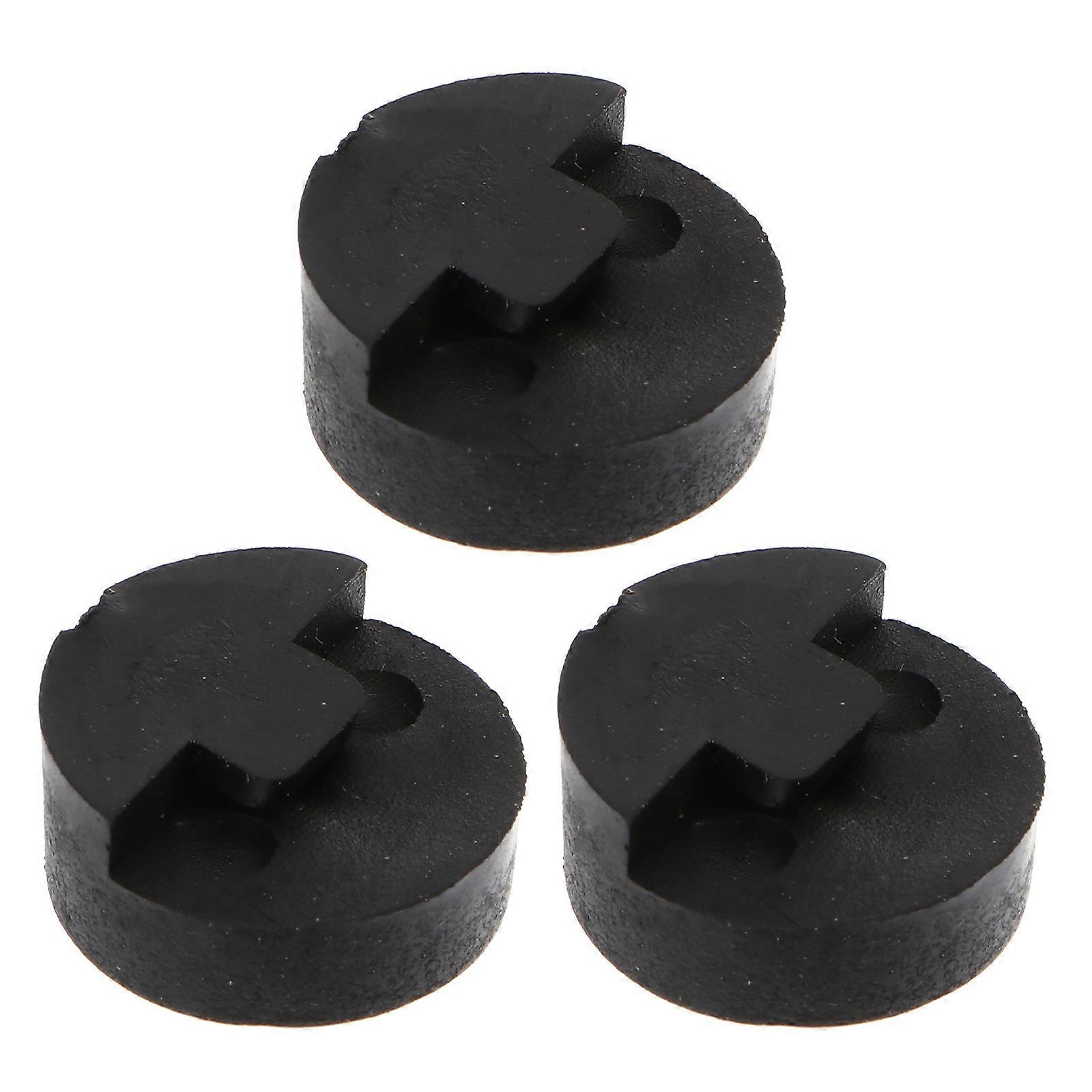 Rubber Violin Practice Mutes for Beginner Musicians with Premium Quality and Durability 3pcs Black