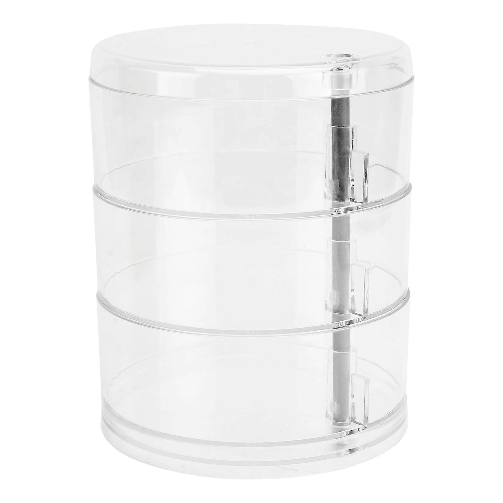Transparent Jewelry Box Storage Rack For Families Multi-layer Design 14x11.5cm Desktop Organization 1Pack