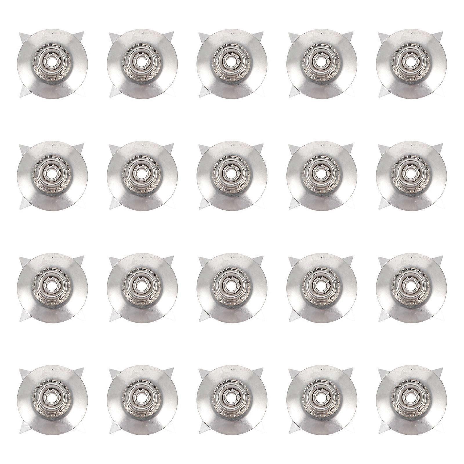 20Pcs Anti-Static Ground Wire Electrostatic Buckle Star Shape For Electronic Industries Silver Anti-Static Function