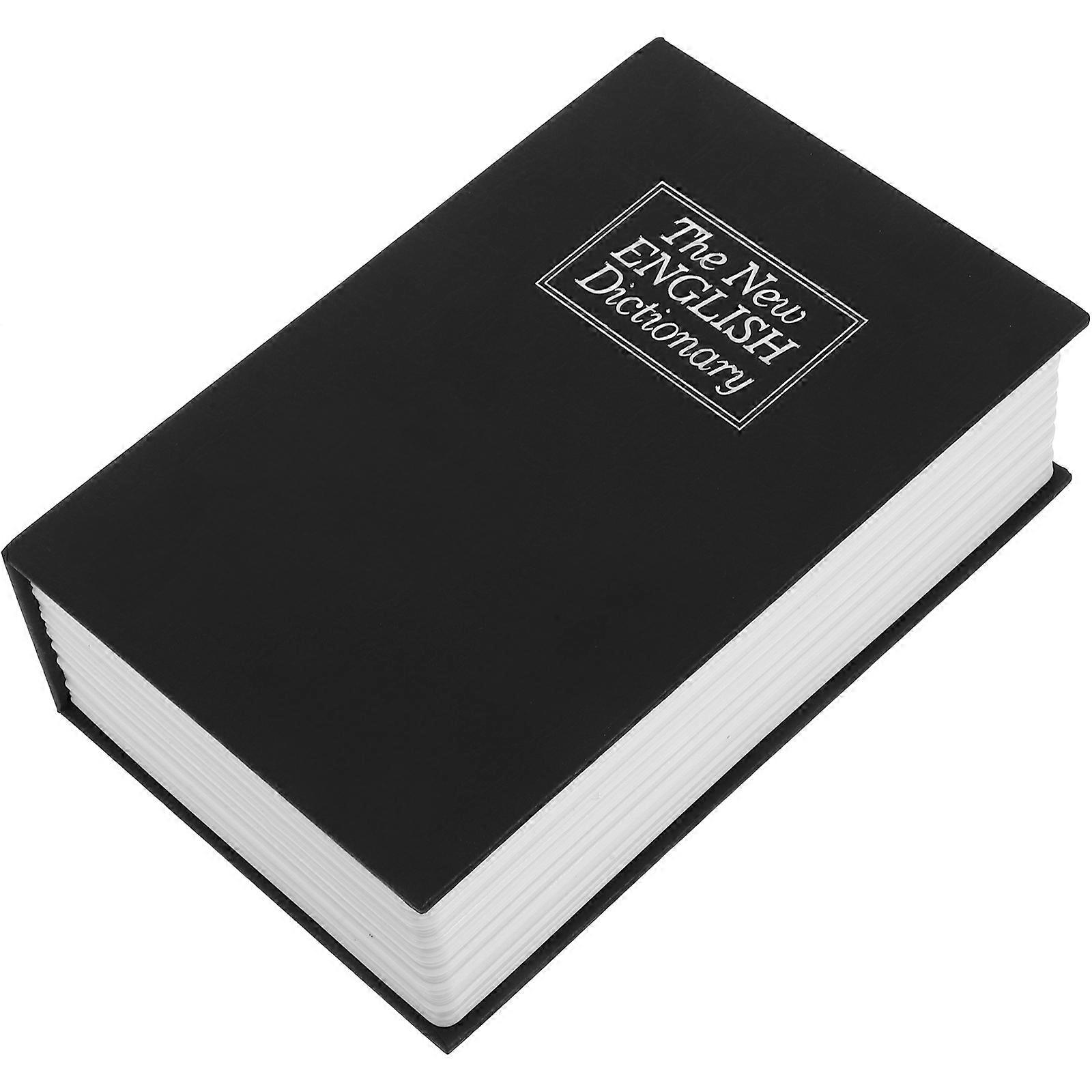 Metal Book Safe With Combination Lock For Hidden Compartment Storage Perfect For Office Use In Black Color 1Pack