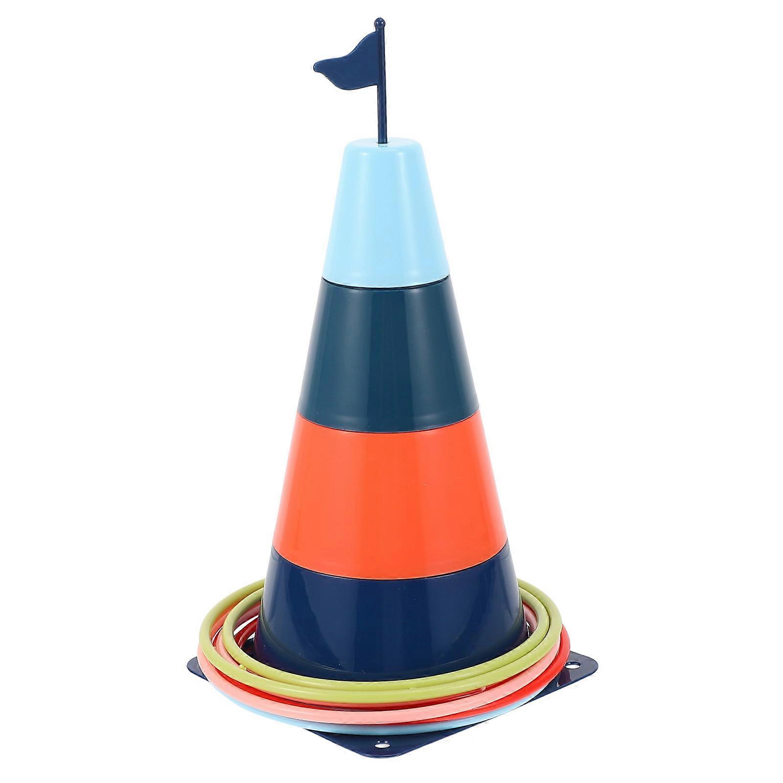 Colorful Ring Toss Game Plaything For Kids And Parents During Party Games 30X13.5X13.5CM Safe Materials Certified 1 Set