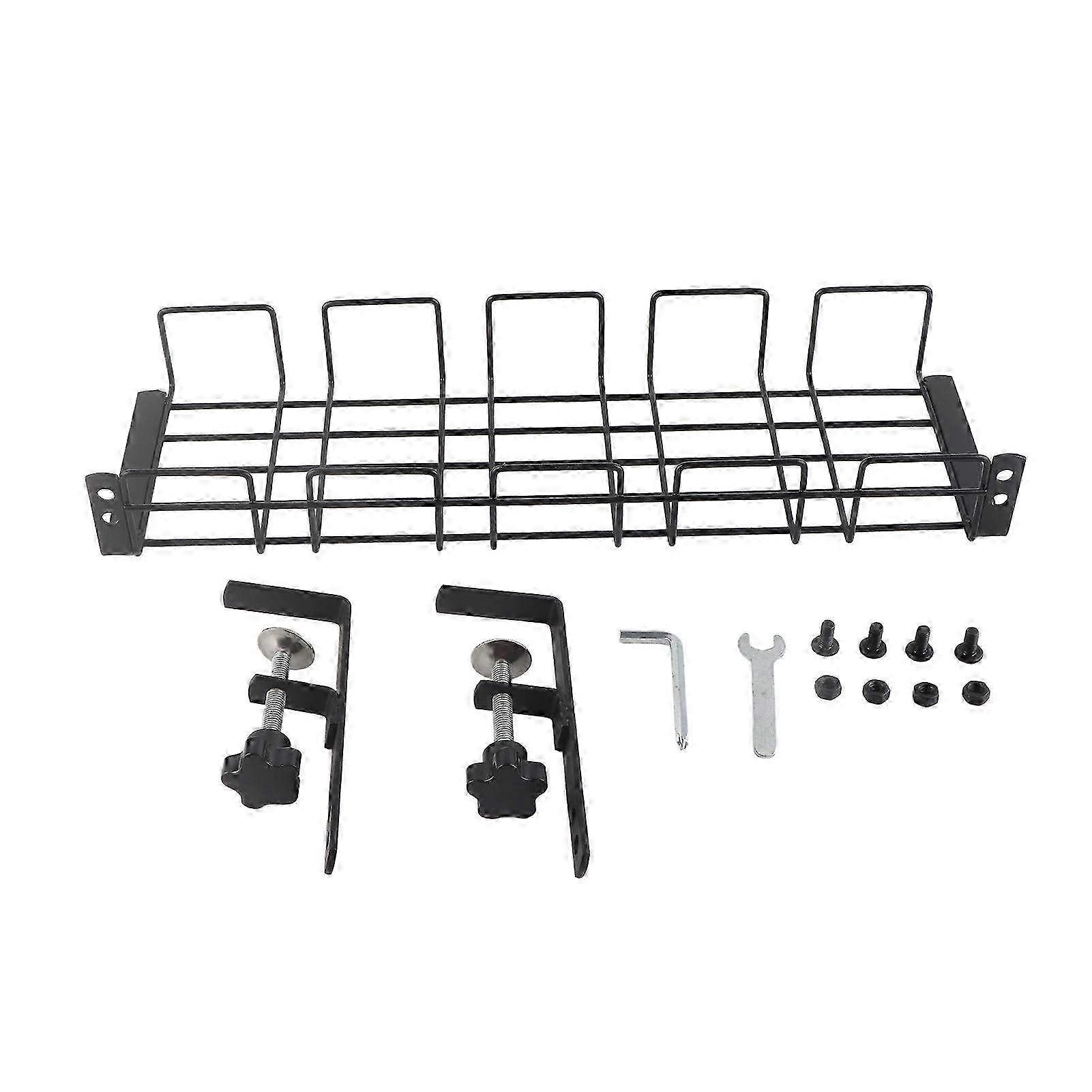 Under Table Cable Storage Rack & Hanging Basket Trough - Organize Cables with this Durable Cable Storage Solution