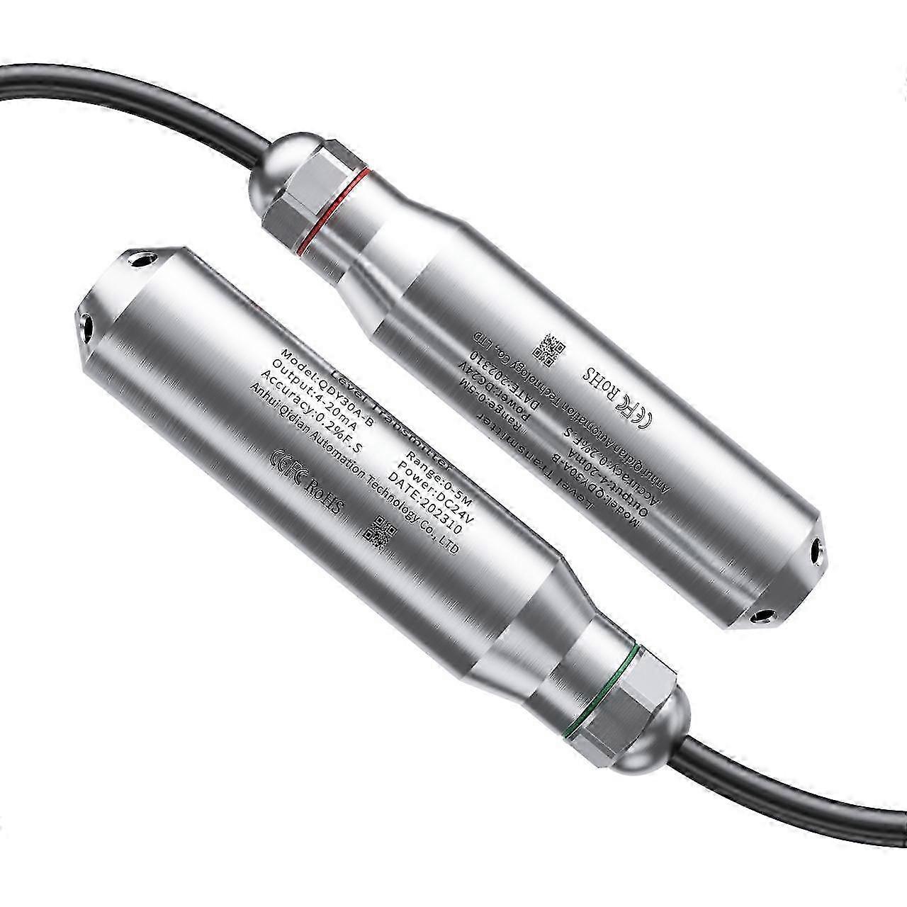 Submersible 4-20mA Output Hydrostatic Level Transmitter DC12-36V Water Tank Liquids Transducer Meter