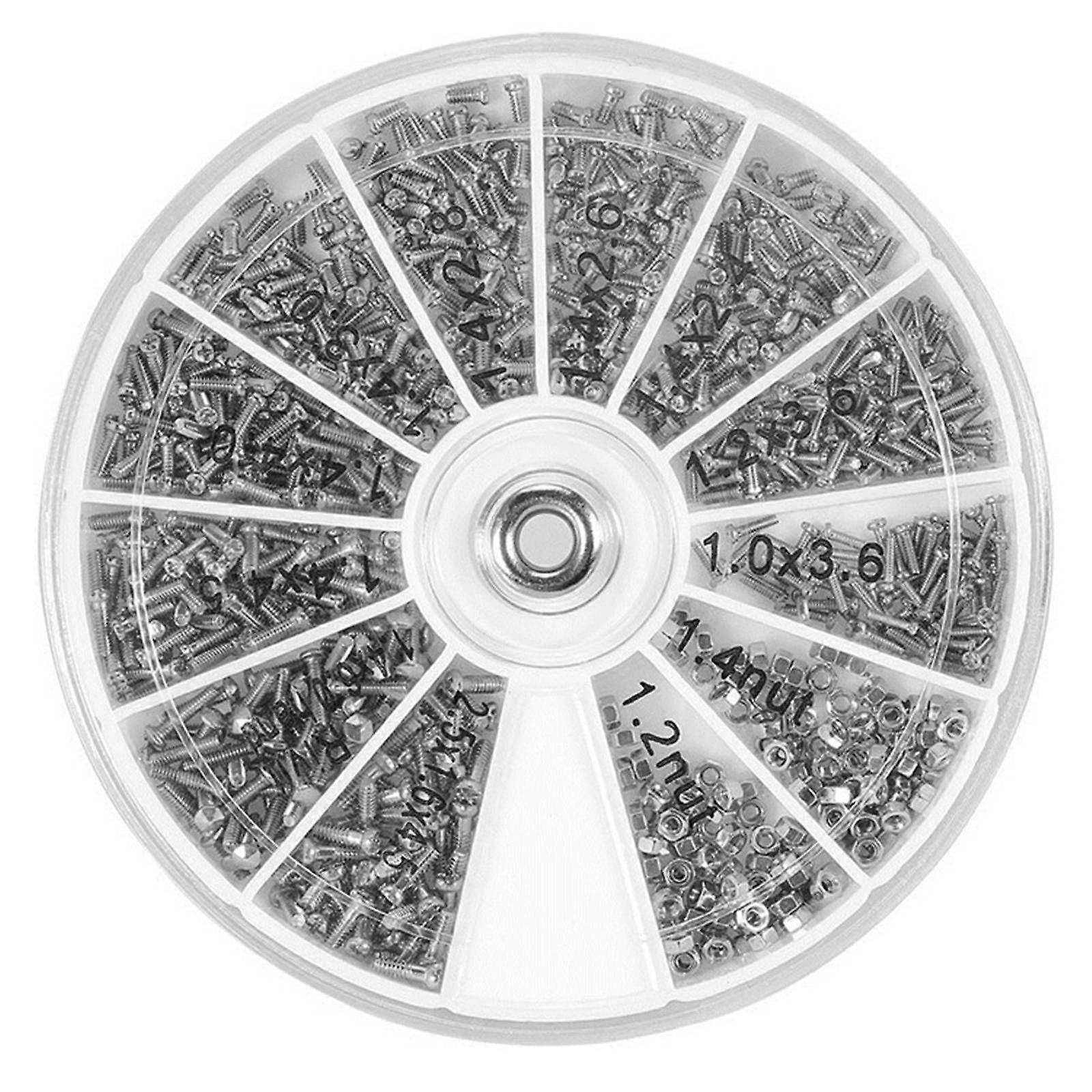 600PCS Micro Screws Repair Tool Assorted Tiny Clock Watch Eye Glasses ScrewsL8