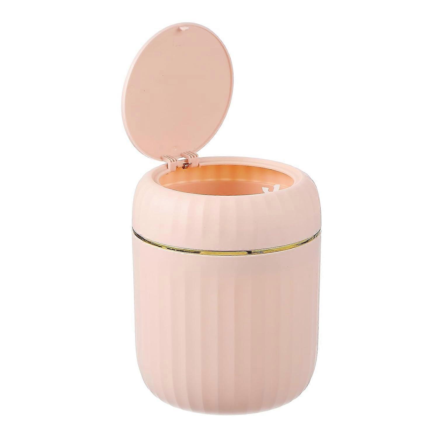 Mini Trash Can with Lid, Desktop Small Recycling Cute Trash Can