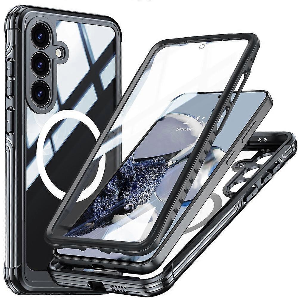Συμβατό για μαγνητική θήκη Samsung Galaxy S25 FE PC + κάλυμμα τηλεφώνου TPU με ταινία οθόνης από σκληρυμένο γυαλί
