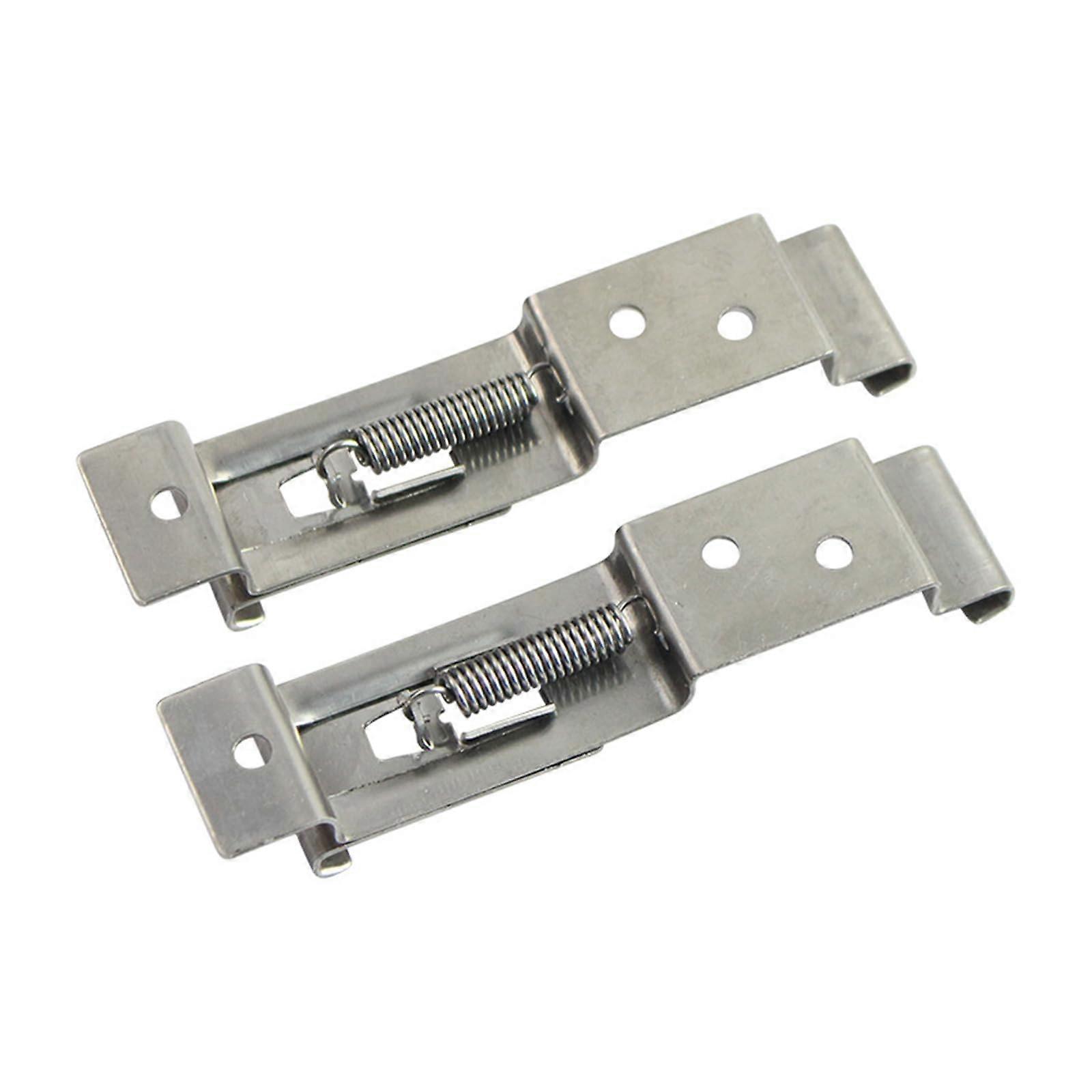 Stainless Steel Number Plate Holder with Spring Loaded Clips for Secure Rustproof Trailer Mount