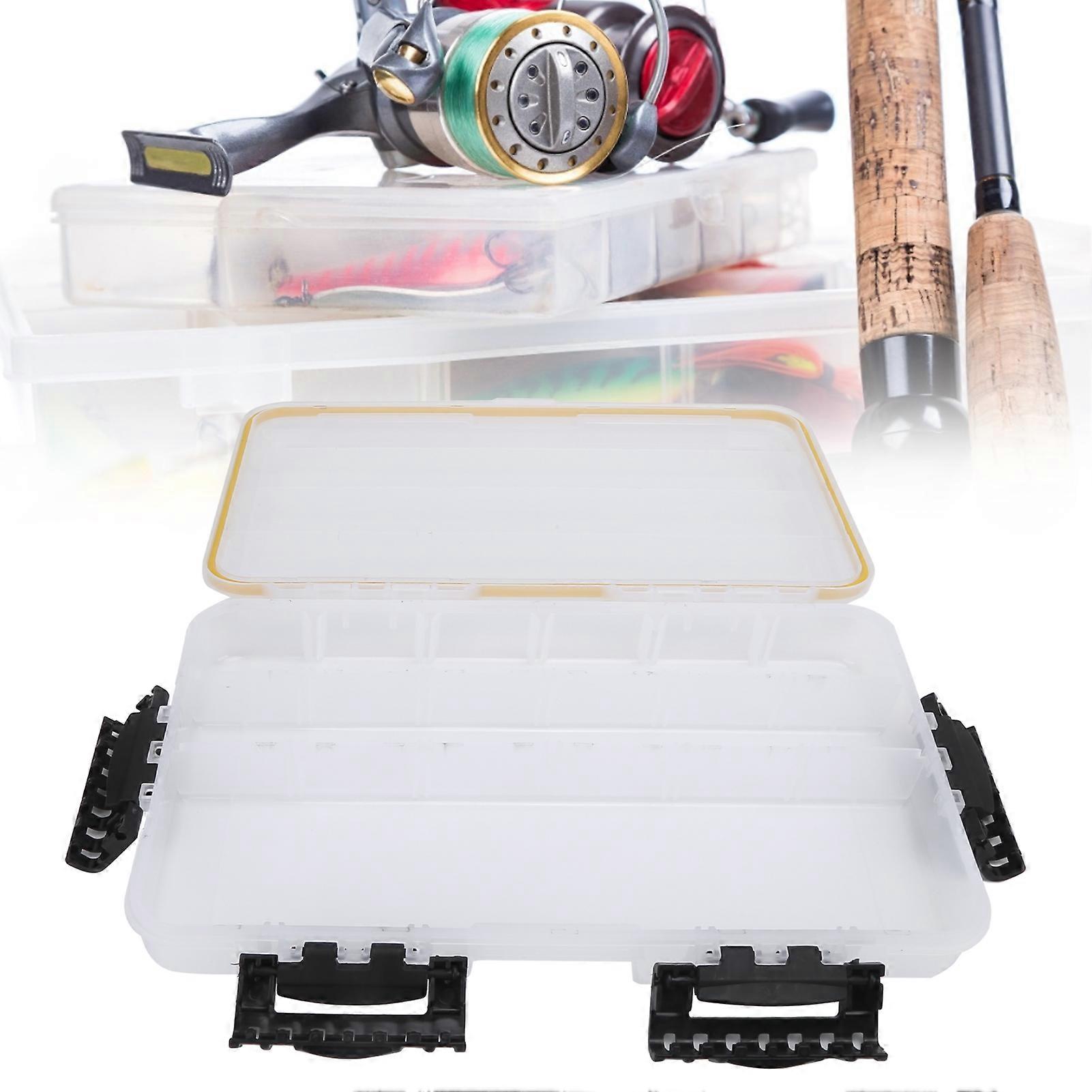 Durable Plastic Lure Bait Box with Sealed MultiGroove Design