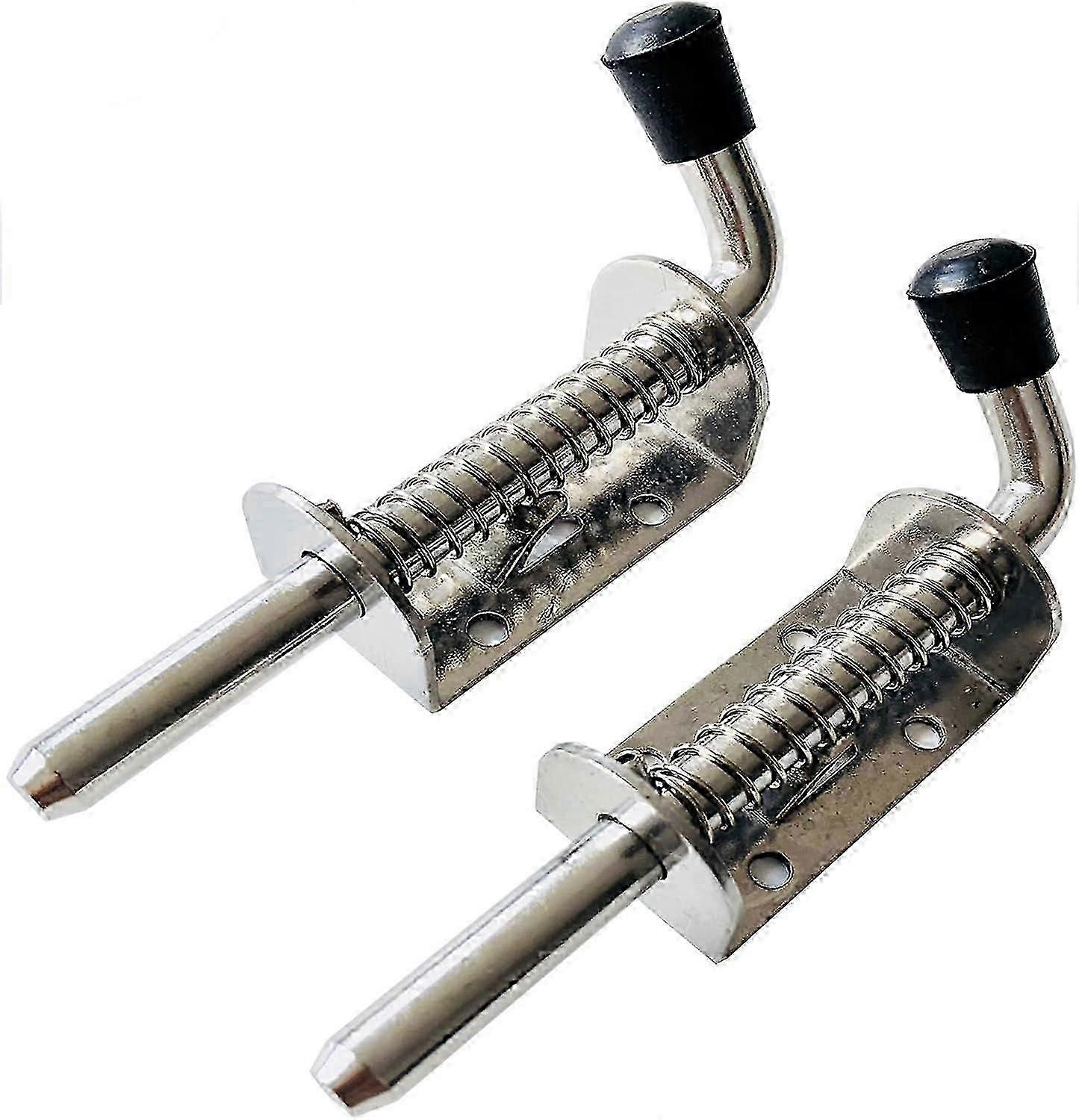 2 Pieces Spring Latch, 304 Stainless Steel Spring Latch, Sliding Bolt Door Lock