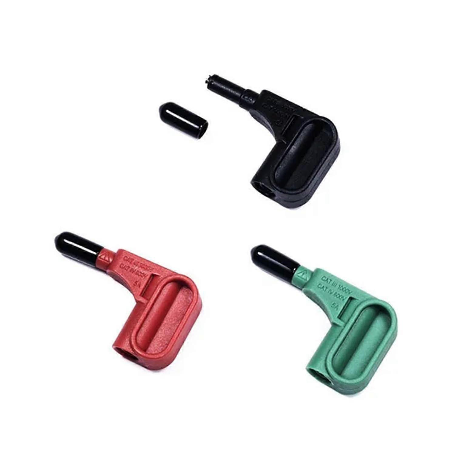 DIY Electronic Multimeter, Magnetic Head, 4 mm Banana Plug, Solderless Fast Magnetic Probe, Terminal, Multimeter Accessories, Tools, Pack of 3