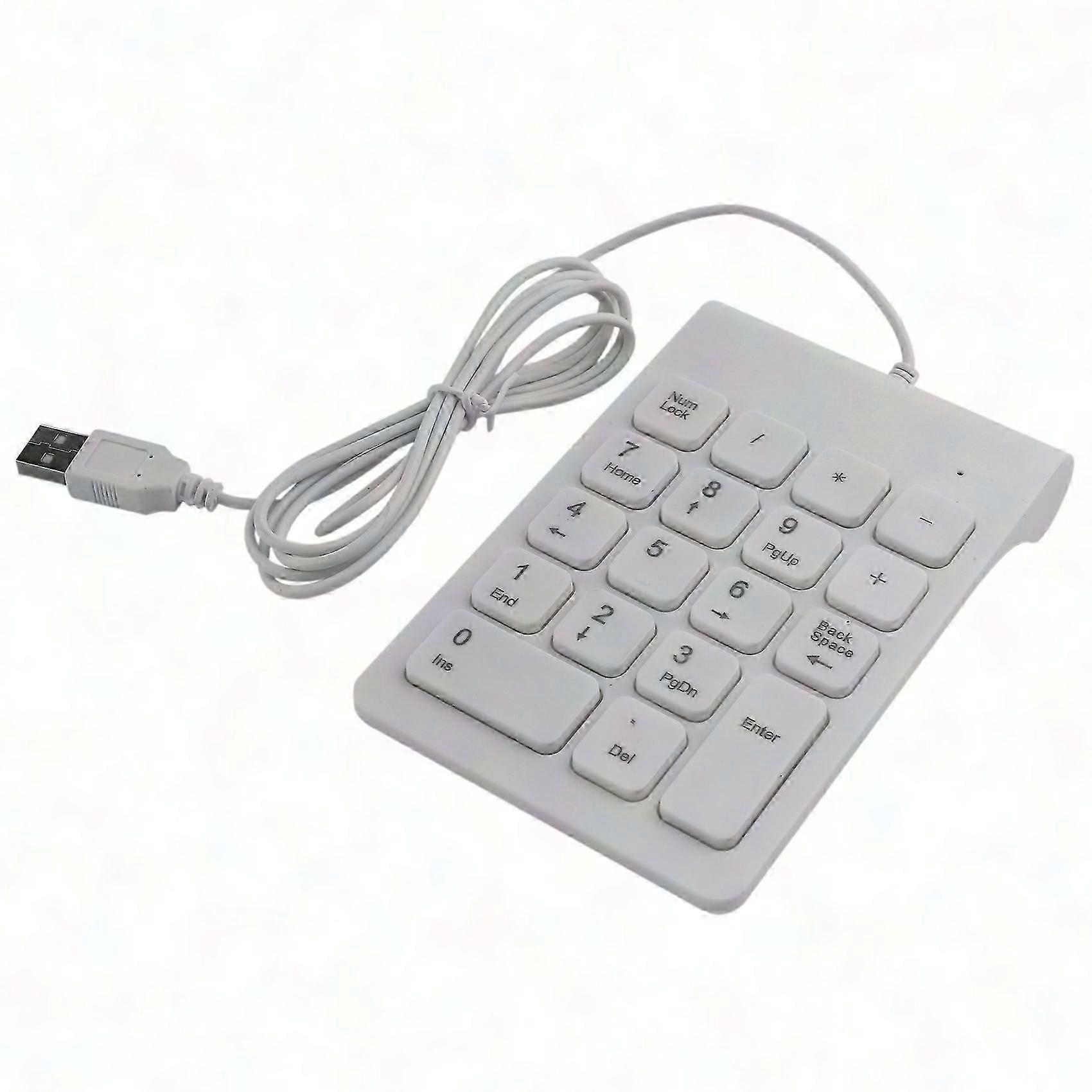 Mini USB Wired Numeric Keypad 18 Keys for Accounting Teller Laptop Windows Digital Keyboard