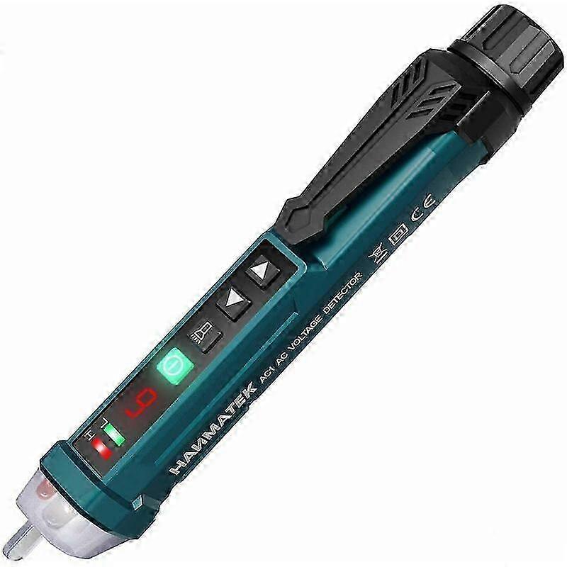 Non-Contact Voltage Detector,AC1 Adjustable Sensitivity/LCD Display/LED Flashlight/Dual Range 12V-1000V