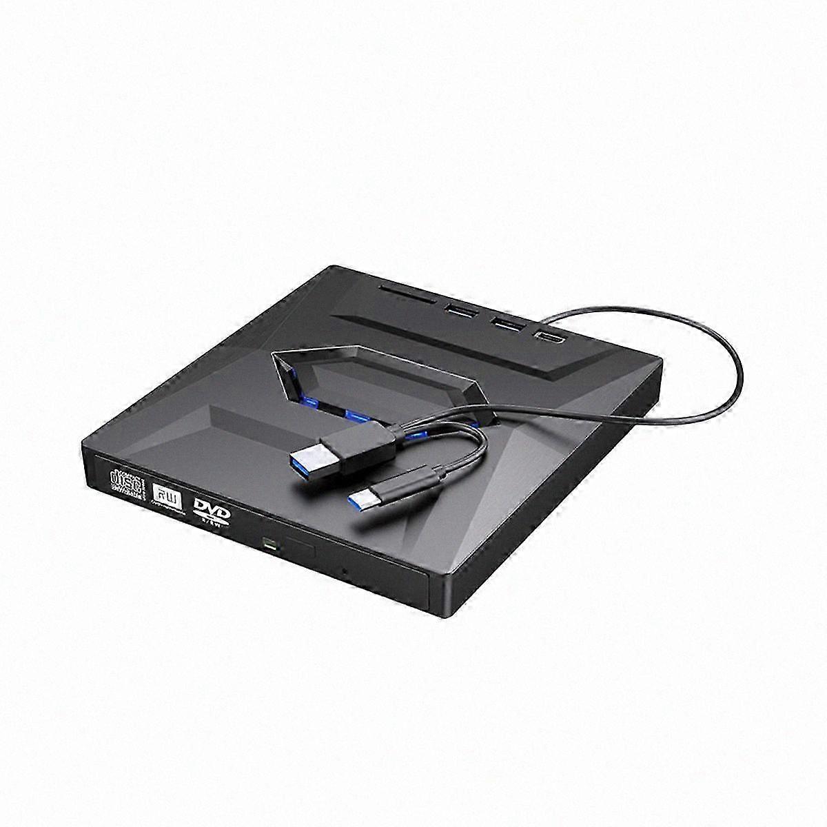 External DVD CD Writer Burner CD and DVD Player Type C/USB3.0 External DVD CD Drive for PC Laptop W