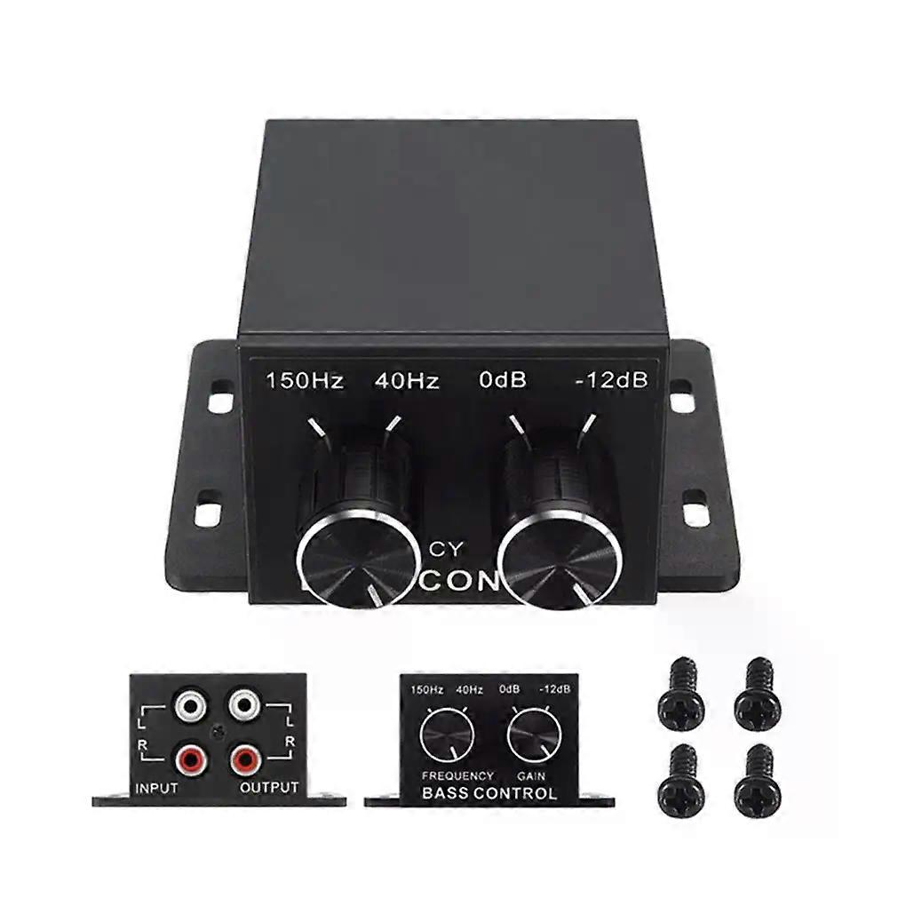 Universal Auto Power Amplifier Compact RCA Output Interface Bass Subwoofer Universal Crossover Controller Car Accessories
