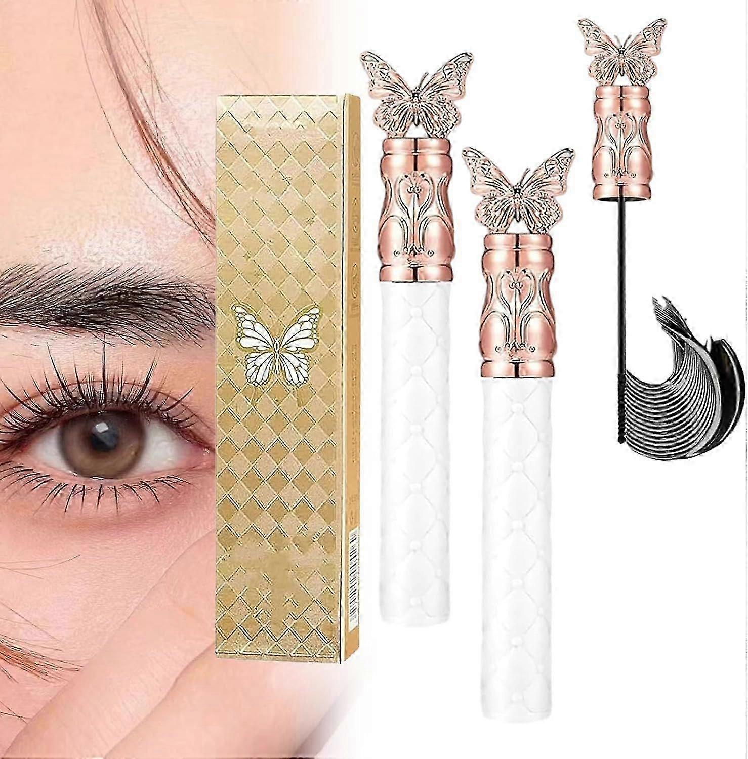 Mascara, Thick Curling Waterproof Sweat-Proof, Lengthening, Non-smudged Long-Lasting Dramatic Mascara