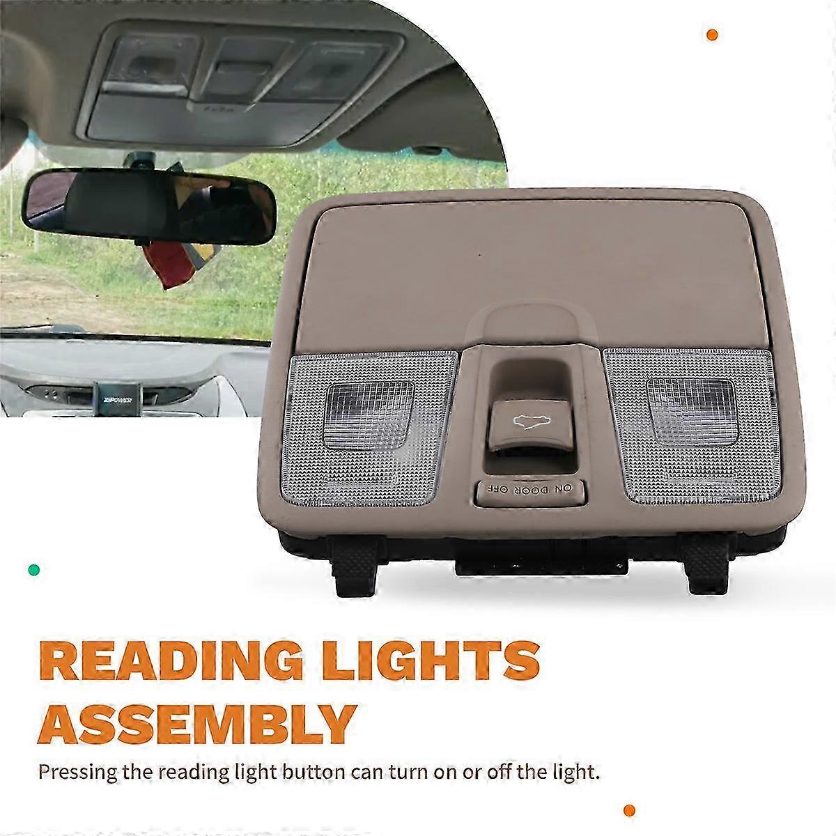 Reading Lights Assembly with Glasses Case for 92800-4V100, Including Sunroof Switch and Ceiling Light