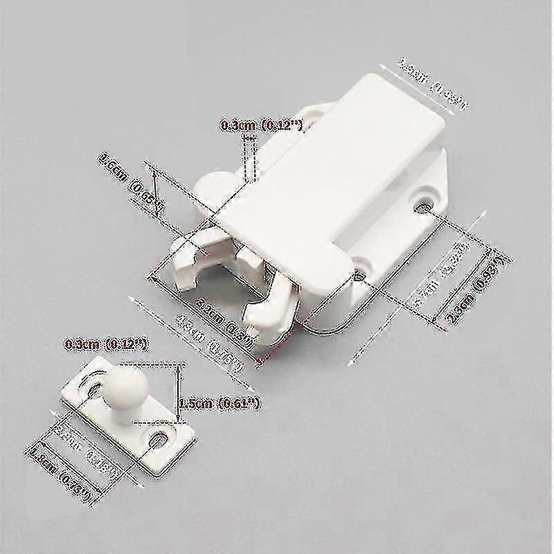 4/6 Push To Open Door Catch Kitchen Cabinet Touch Latch Release Dra...