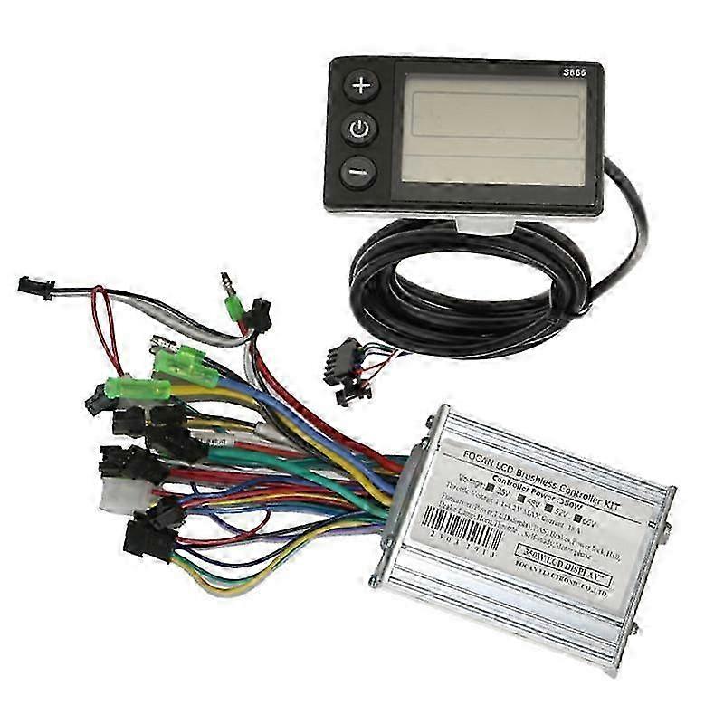 36V 48V 52V 60V 350W 18A Brushless DC Motor Controller Ebike Controller S866 LCD Display Speedometer