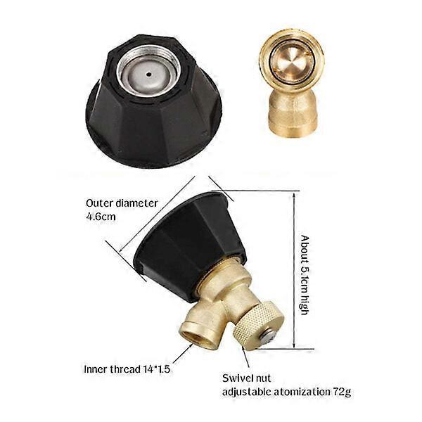 High-pressure air swirl nozzle, threaded installation, suitable for electric sprayers