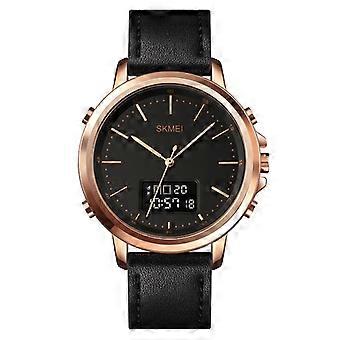 SKMEI 1652 Herrenuhr, Farbe: Roségold Muschel Schwarz Maschine Roségold Muschel Schwarz Maschine