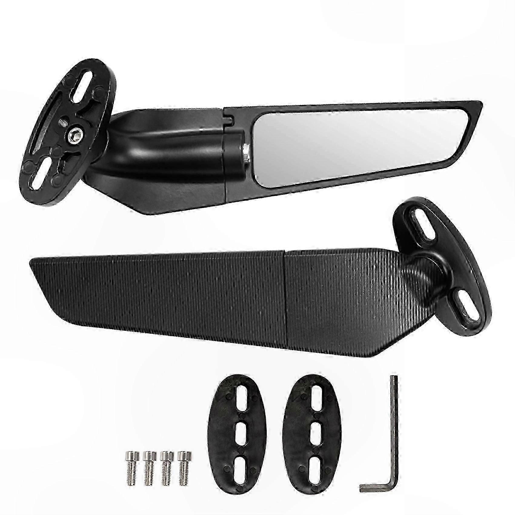 2PCS Adjustable Motorcycle Rearview Mirrors for Street Bikes