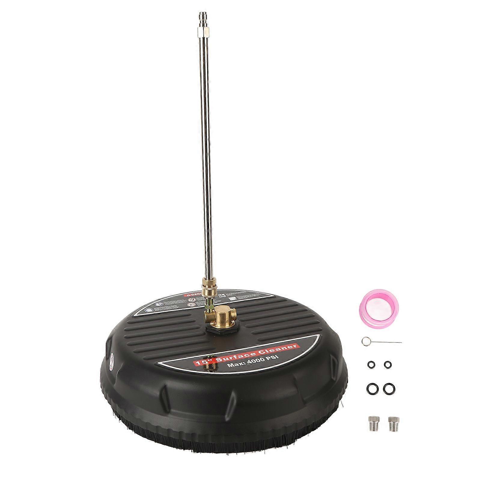 15 Inch Pressure Washer Surface Cleaner Attachment 4000psi Pressure Washer Surface Cleaner with Connecting Rod