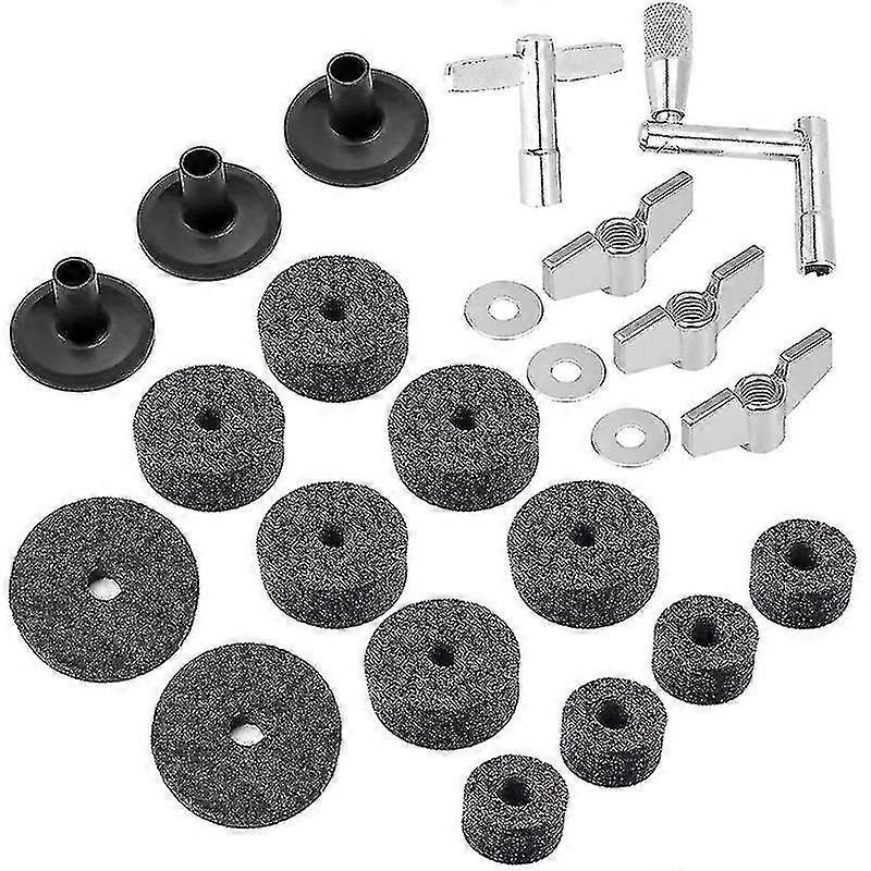 23 Pieces Cymbal Replacement Accessories Cymbal Felts Hi-hat Clutch...