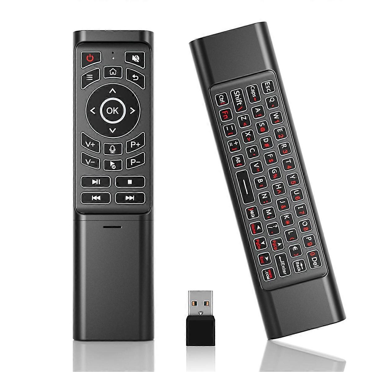 Air Fly Mouse Remote,2.4GHz Remote Control,for Android TV Box,Smart TV,Projector PC HTPC Plug and Play with USB