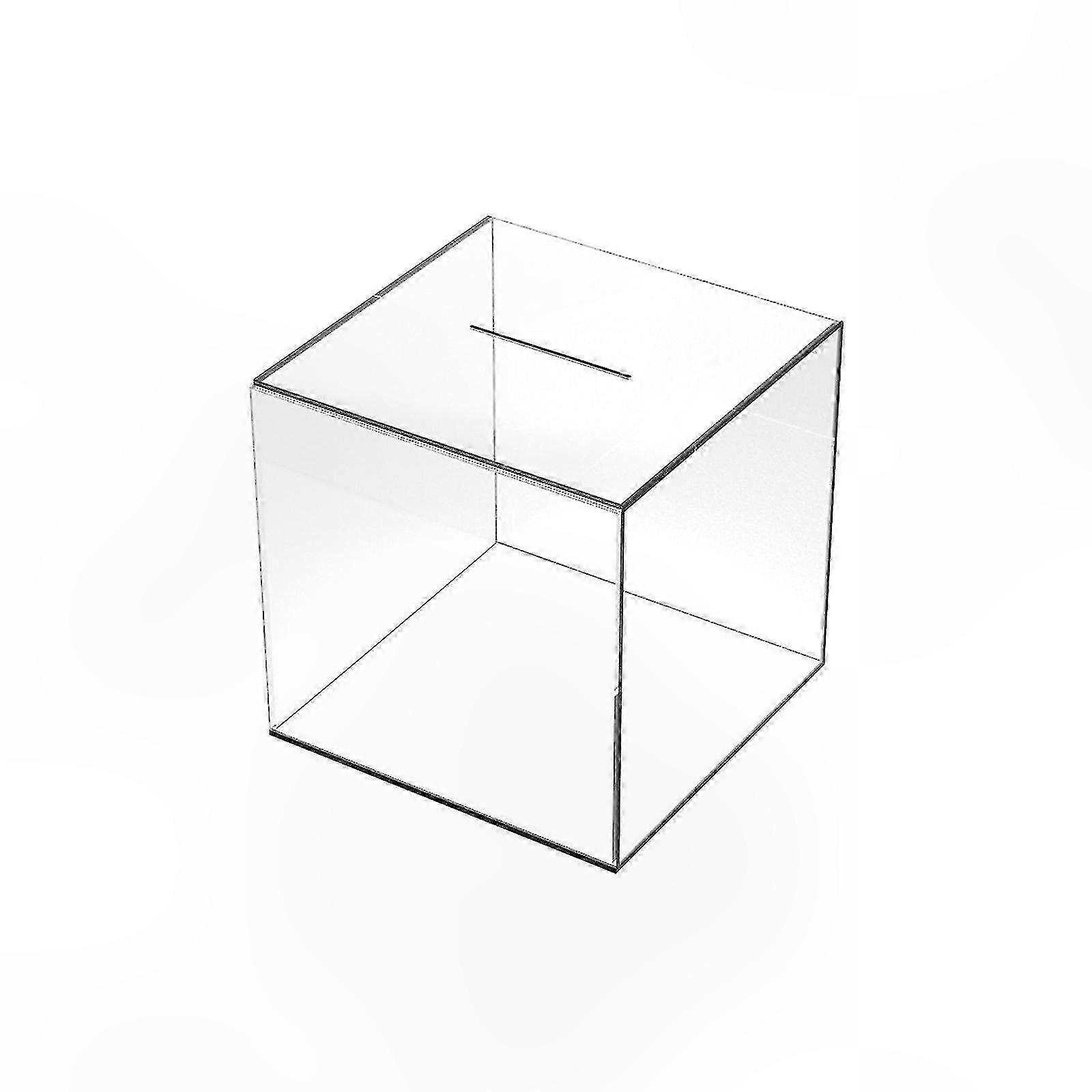 Transparent Acrylic Savings Jar for Adults - Secure Coin and Cash Storage Solution with Design