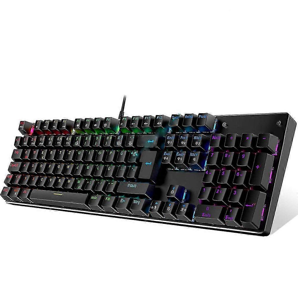 Clavier mécanique de jeu avec 104 touches filaire Led rétroéclairé Game Key