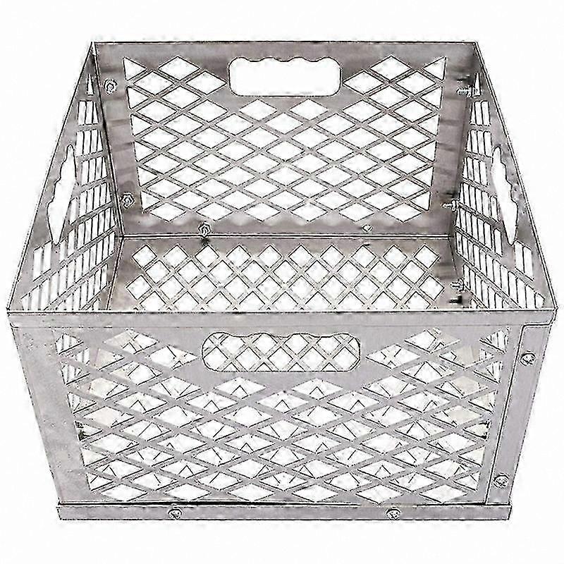 Durable Charcoal Firebox Basket for Offset Smokers - Silver BBQ Grill Accessory