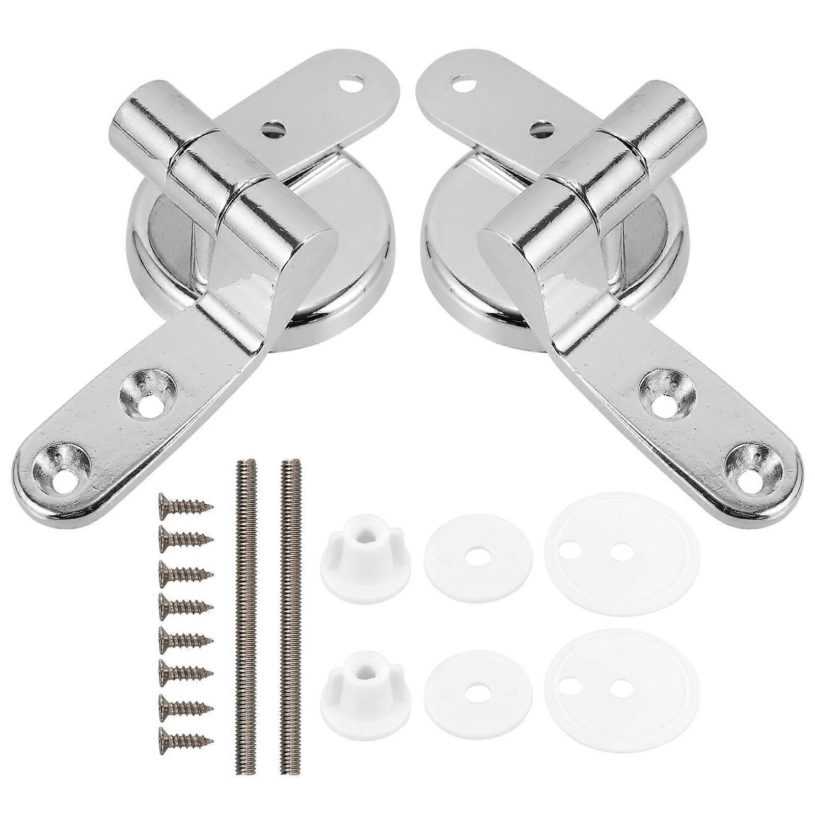 Toilet Seat Hinge Set in Assorted Colors Zinc Alloy Fastener for All Toilet Styles
